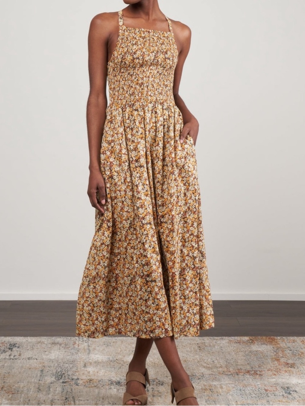 Faithful the Brand Floral Midi Dress